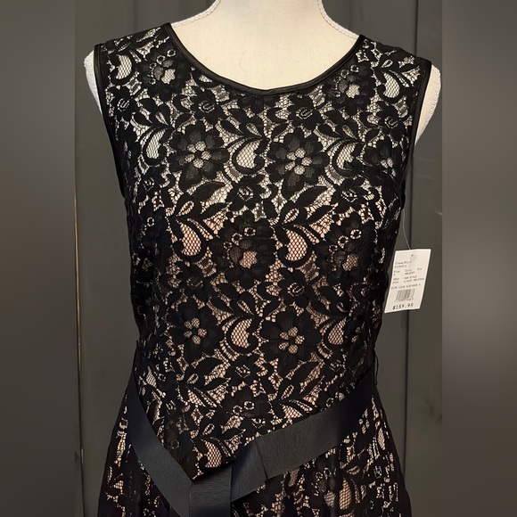 BETSY & ADAM Lace Dress perfect for holidays, weddings & special events. NWT - Picture 3 of 5